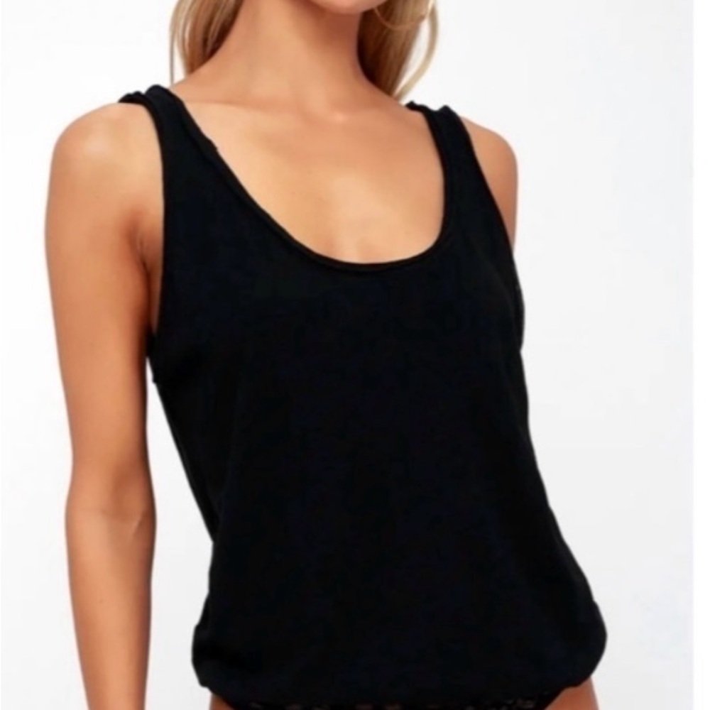NWT Intimately Free People Size Small Black Sleeveless Sydney Bodysuit - Picture 2 of 8